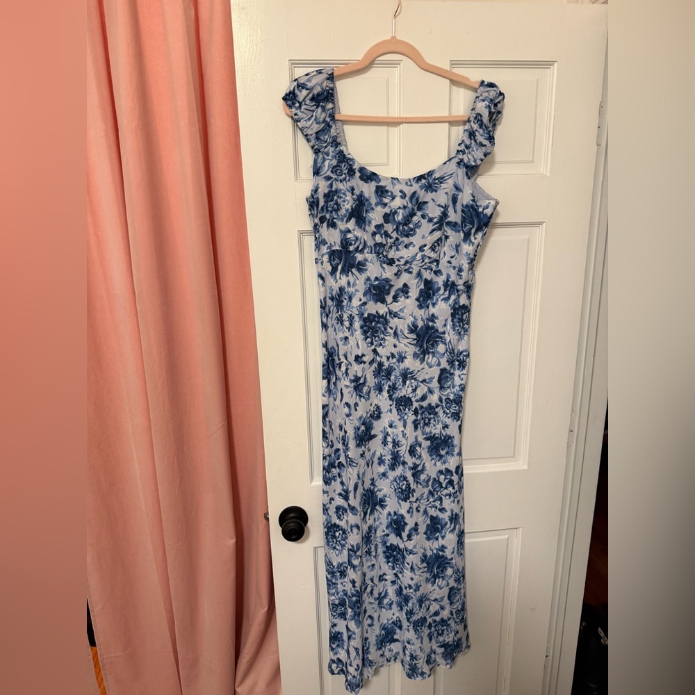 Blue Floral Abercrombie & Fitch Dress